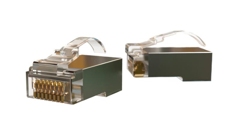 PLEZ-8P8C-UA-C5-SH-100 Разъем легкой оконцовки RJ-45 (8P8C)…