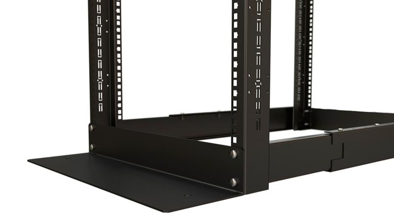 ORK2A-4768-RAL9005 Открытая стойка 19-дюймовая (19"), 47U, высота 2426 мм, двухрамная, ширина 550 мм, глубина  600-850 мм