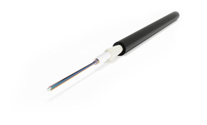 FO-ST-IN/OUT-62-4-LSZH-BK Кабель волоконно-оптический 62.5/125 (OM1) многомодовый, 4 волокна,  (loose tube), LSZH,  черный