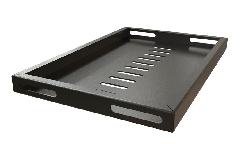 SSH3-180-RAL9005 Полка для 10" шкафов TDC/TDB 272 x 180 мм, уст. размер 254 мм, цвет черный (RAL 9005)