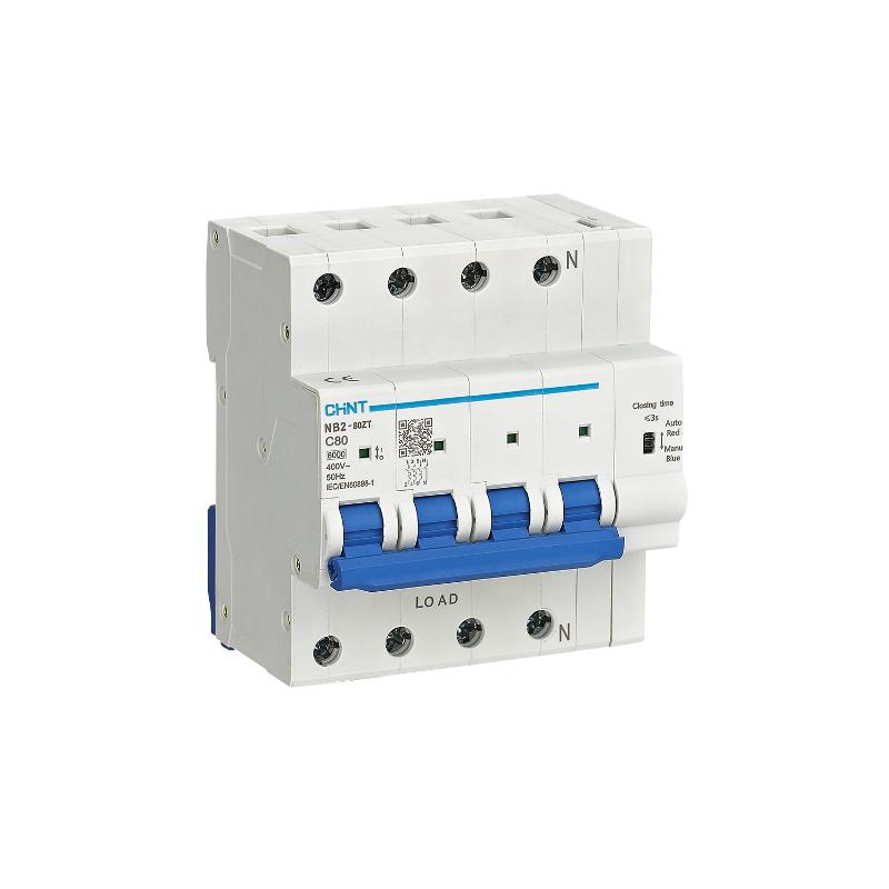 Выключатель автоматический NB2-80ZT 3P+N 63А 6кА хар-ка C (R)