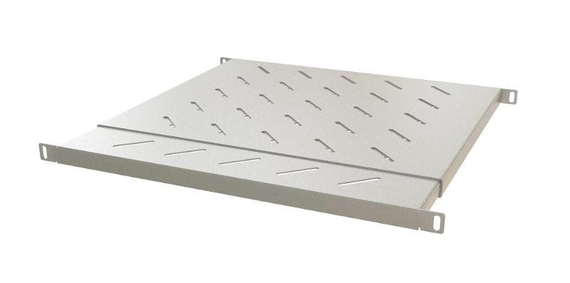 TSD3L-0.5U-405/700-RAL7035 Полка c 19'' креплением, раздвижная, 0.5U, с регулируемой глубиной установки от 405 мм-700 мм, серый