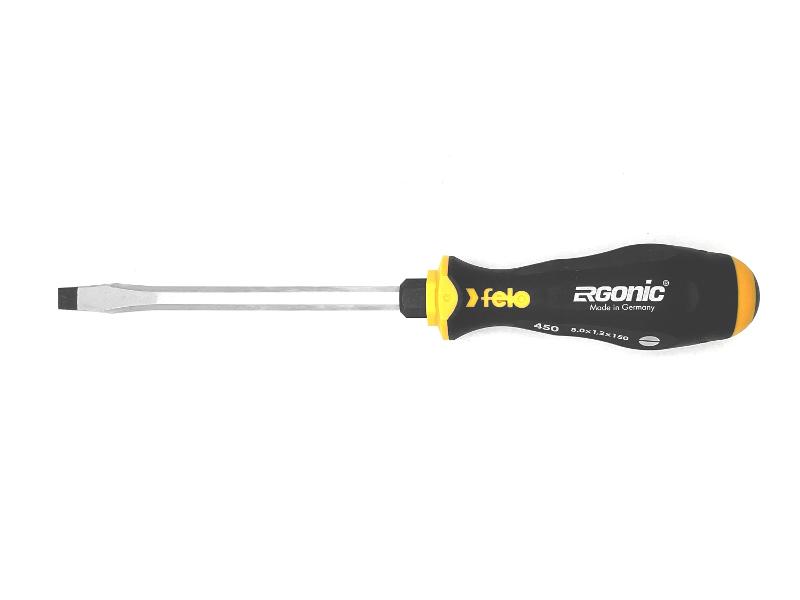 Отвертка плоская шлицевая ударная Ergonic 8,0X1,6X150 45008040