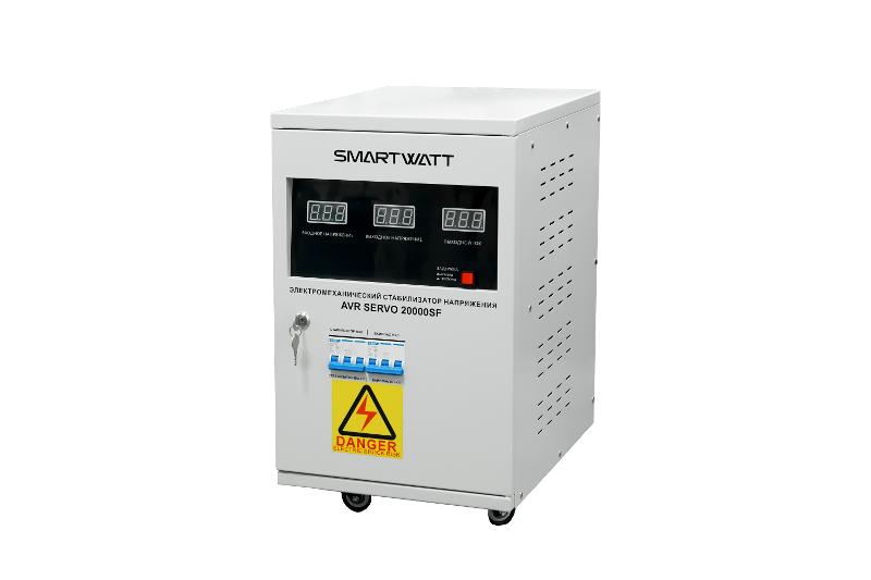 Стабилизатор напряжения электромеханический SMARTWATT AVR SERVO 20000SF