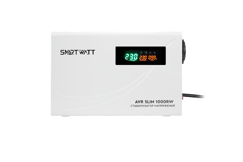 Стабилизатор напряжения настенный SMARTWATT AVR SLIM 1000RW