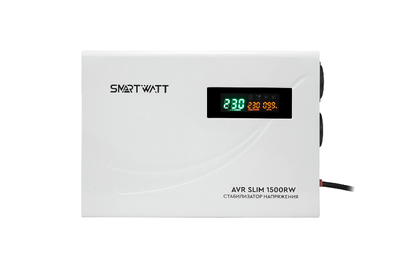 Стабилизатор напряжения настенный SMARTWATT AVR SLIM 1500RW