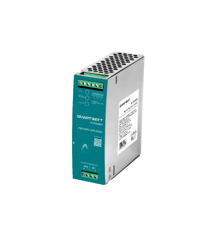 Блок питания с функцией ИБП SMARTWATT PSE DDR-UPS 2420 R-POWER, Uвход. 24-29 В (DC), Uвых. 24 В (DC), 20 А