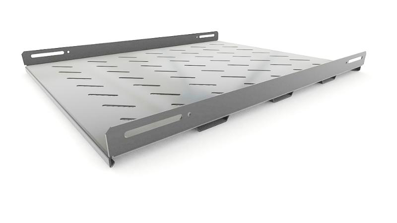 TSH3H-650-RAL7035 Полка стационарная усиленная, глубина 650 мм, с боковым креплением, нагрузка до 100 кг485х650мм (ШхГ)
