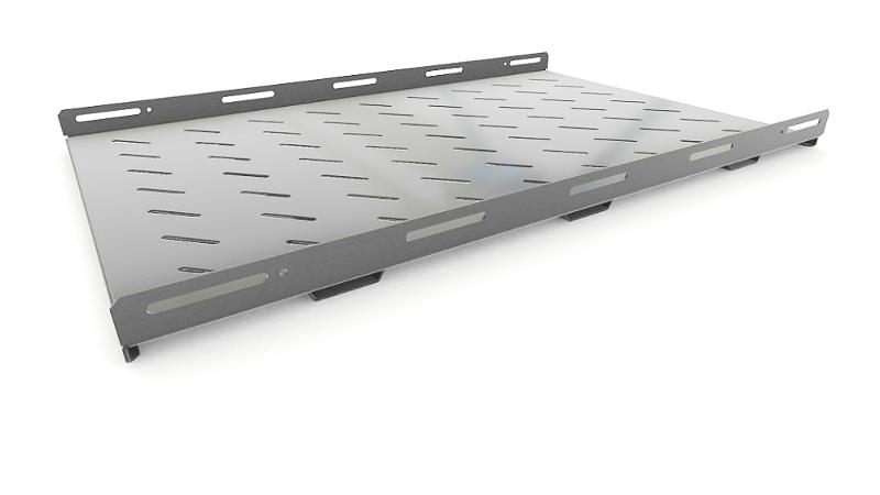 TSH3H-850-RAL7035 Полка стационарная усиленная, глубина 850 мм, с боковым креплением, нагрузка до 100 кг485х850мм (ШхГ)