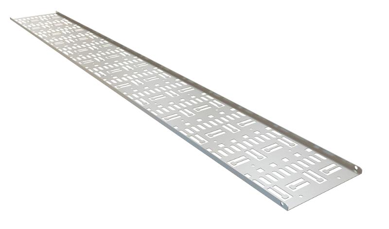 CDV-150x9-32U-RAL7035 Перфорированный вертикальный кабельный организатор-лоток 150х9 мм, высотой 1423 мм,