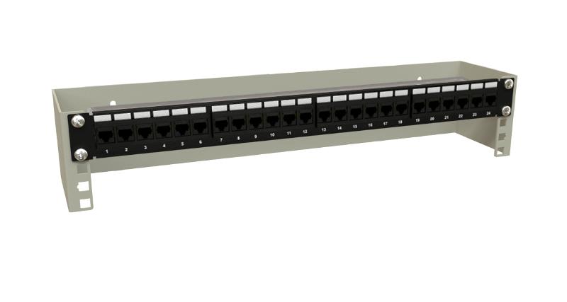 BW19-2U-110F-RAL7035 Кронштейн настенный для 19" оборудования, высота 2U, глубина 110 мм, фиксированный, цвет серый (RAL 7035)