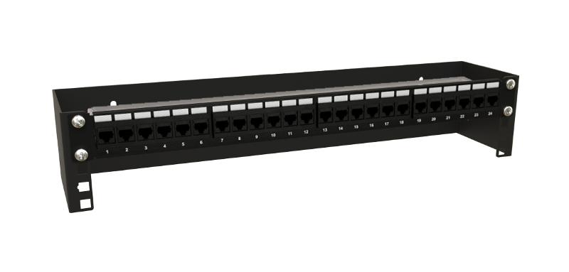 BW19-2U-110F-RAL9005 Кронштейн настенный для 19" оборудования, высота 2U, глубина 110 мм, фиксированный, цвет черный (RAL 9005)
