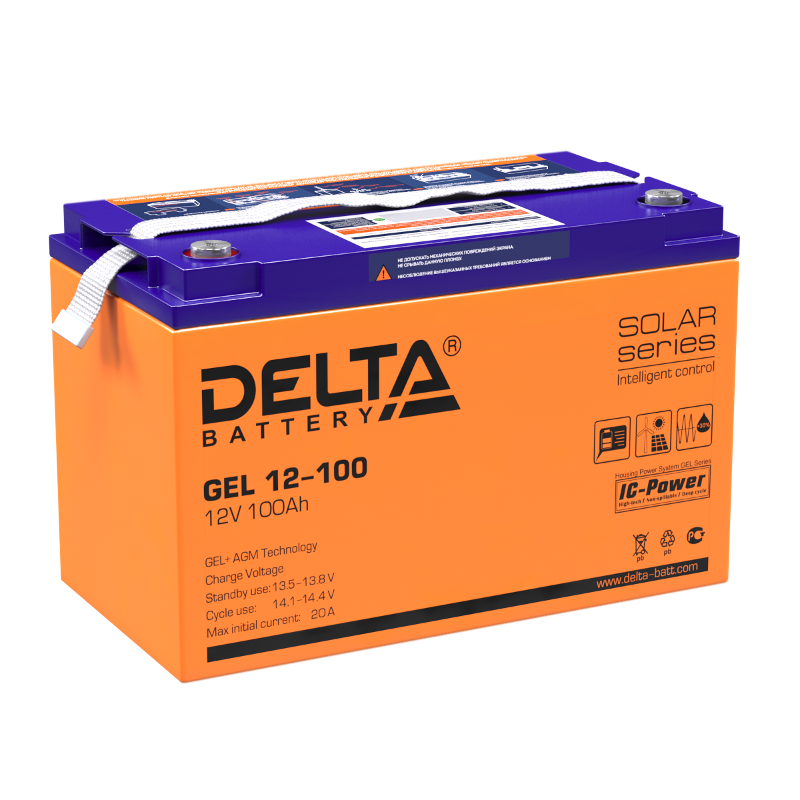 GEL 12-100 Delta Аккумуляторная батарея
