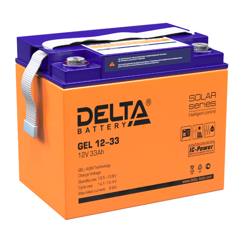 GEL 12-33 Delta Аккумуляторная батарея