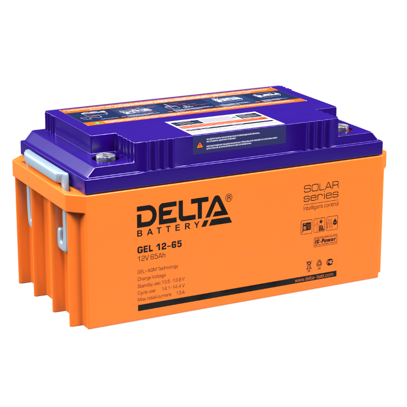 GEL 12-65 Delta Аккумуляторная батарея