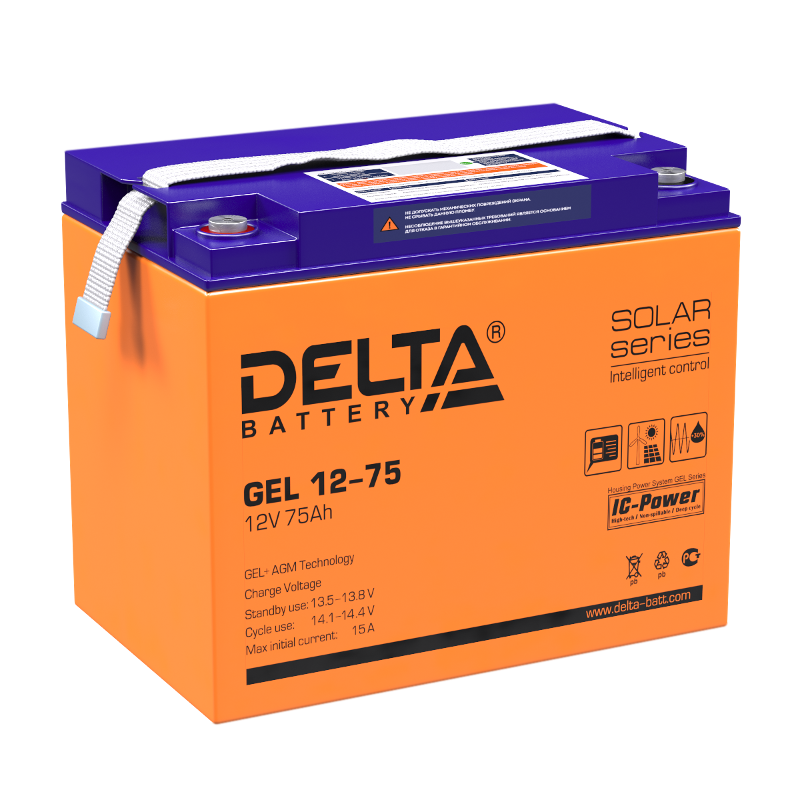 GEL 12-75 Delta Аккумуляторная батарея