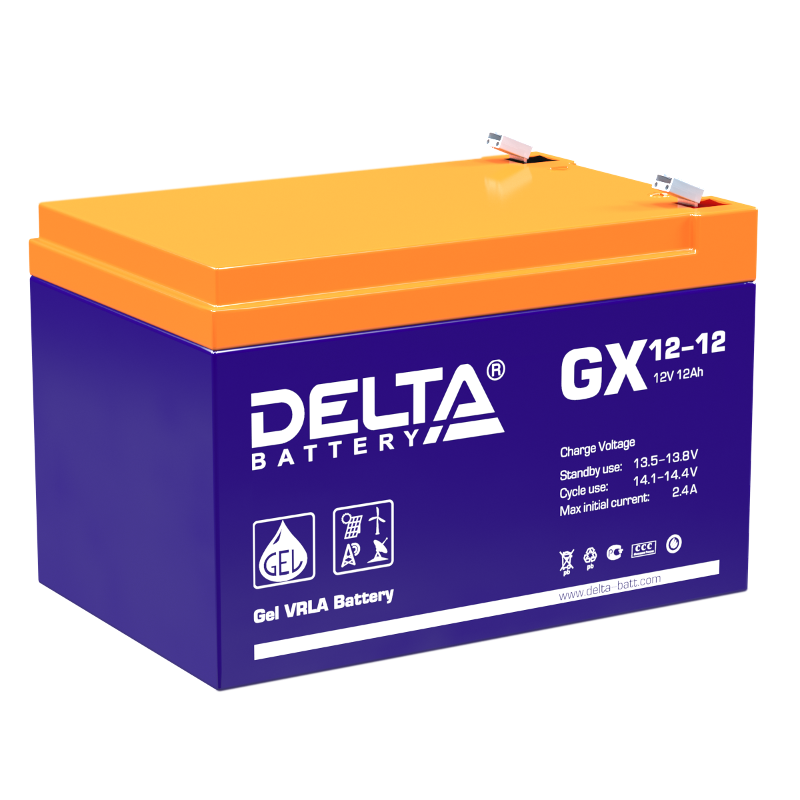 GX 12-12 Delta Аккумуляторная батарея