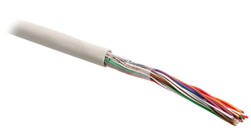 Кабель витая пара UUTP10-C3-S24-IN-LSZH-GY неэкр.U/UTP,кат.3,10пар(24AWG),одн.(solid),LSZHнг(C)-HF,–20°C -+60°C,сер.