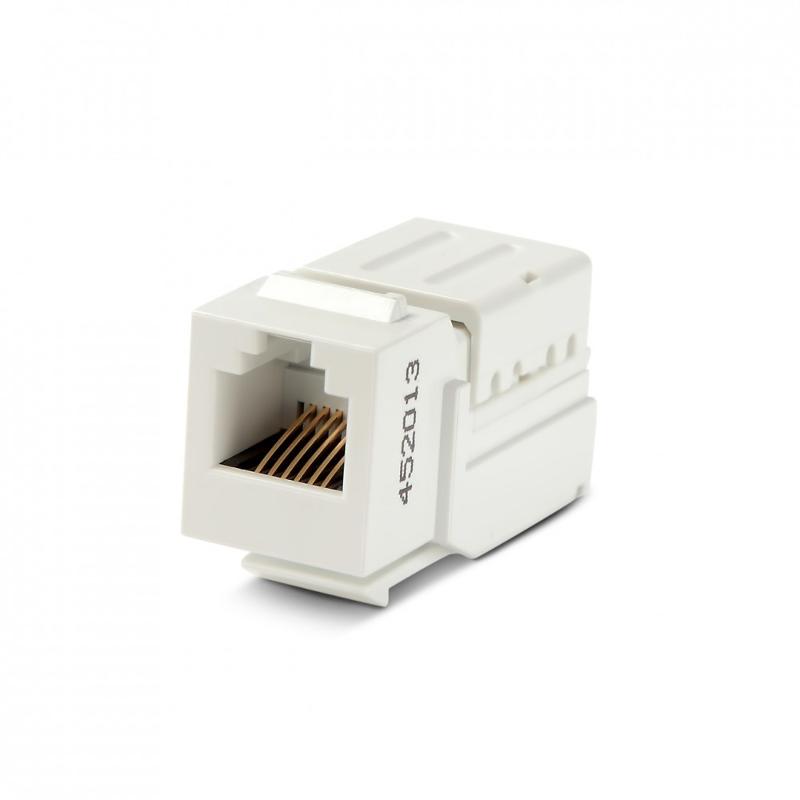 Вставка Keystone Jack KJNE-6P6C-C2-90-WH , RJ-12(6P6C), 110 IDC, заделка с помощью NE-TOOL, белая