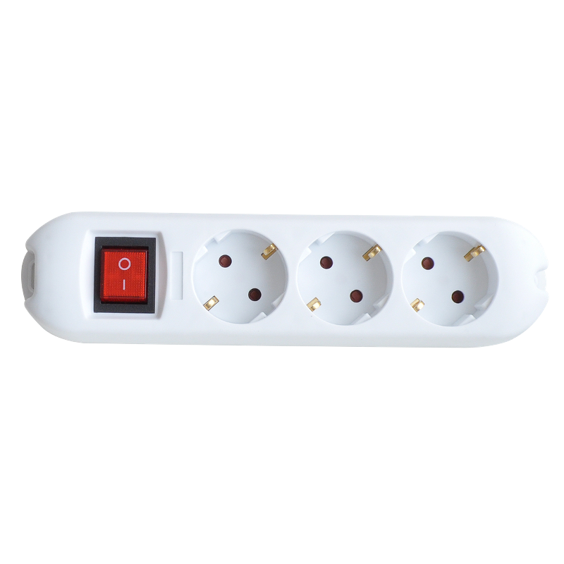 Колодка 3GS-SMART трехместная с выключателем 16А с заземлением 5430