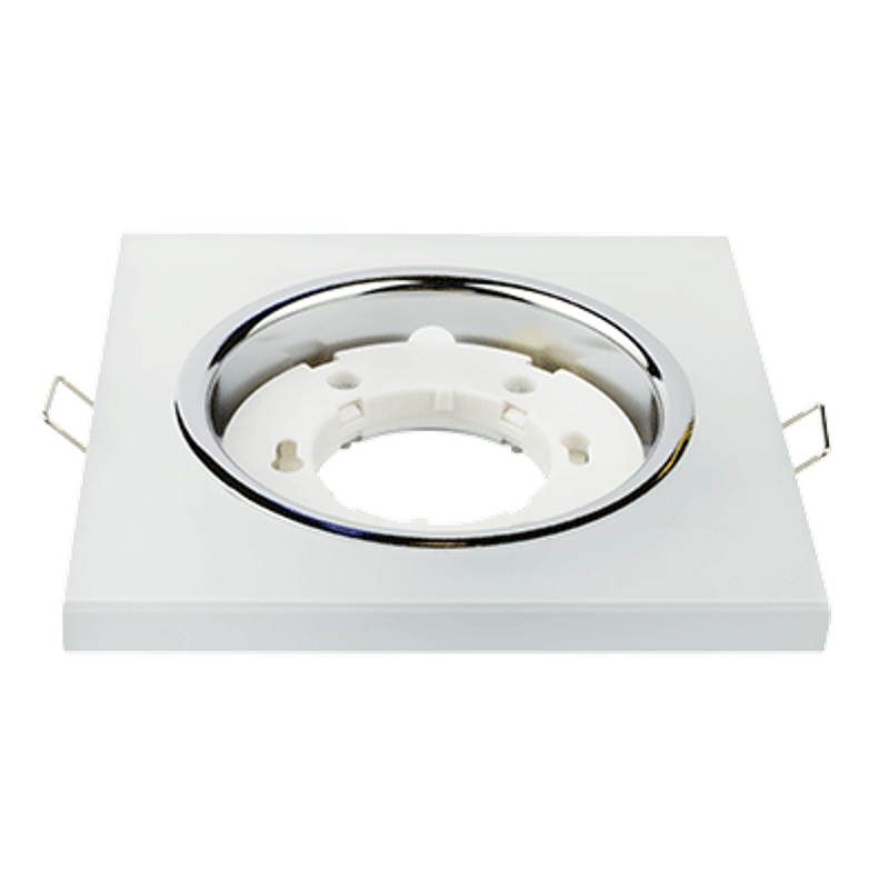 Светильник встраиваемый GX53R-glass SMT под лампу GX53 КВАДРАТ СТЕКЛО 230B матовый