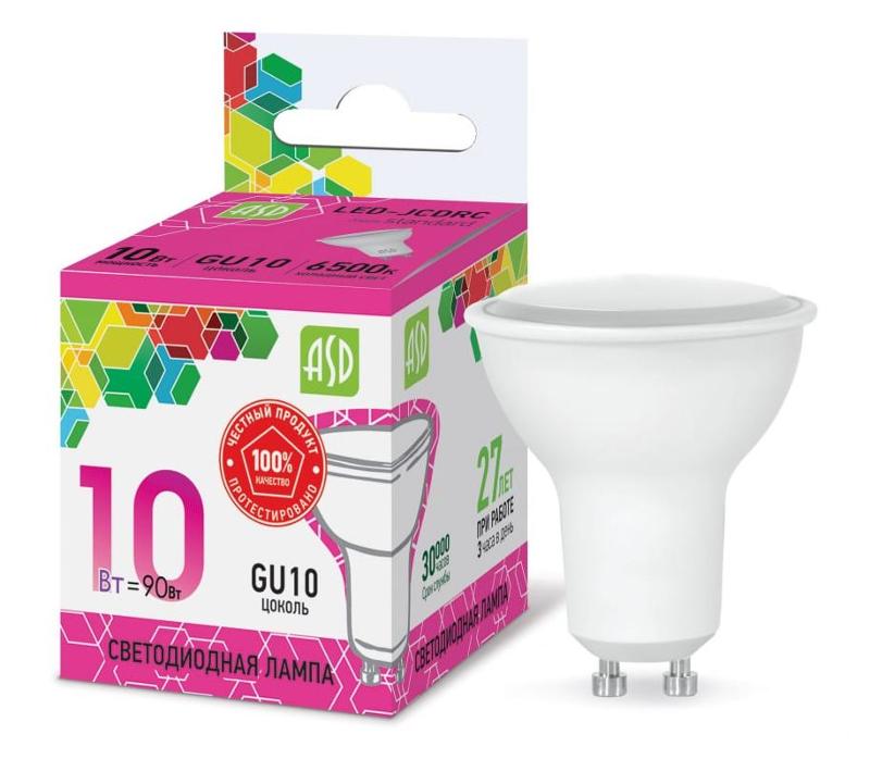 Лампа светодиодная LED-JCDRC-standard 10Вт 230В GU10 6500К 900Лм