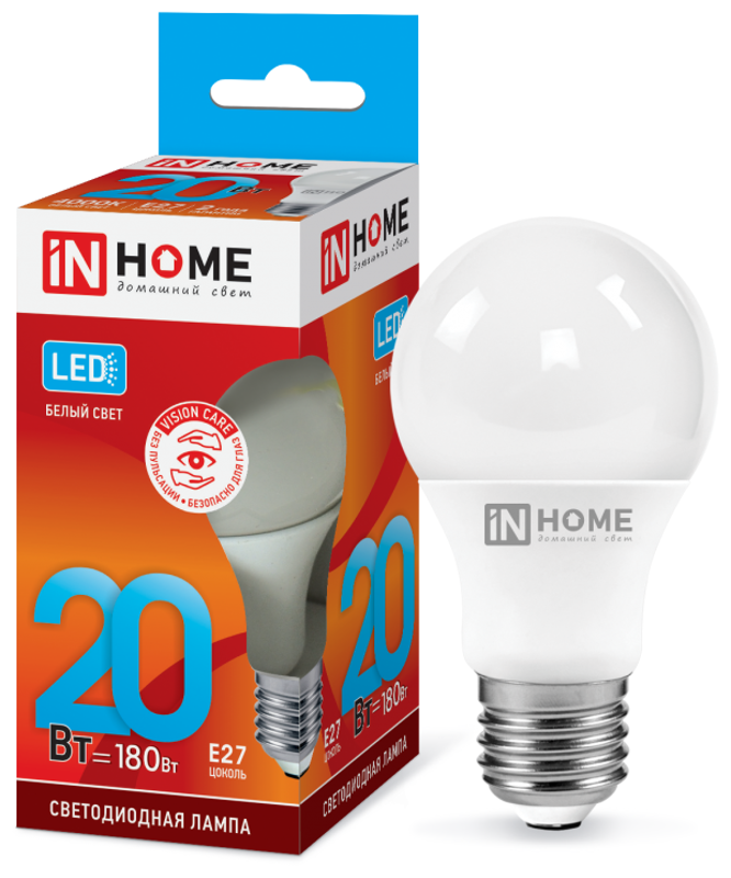 Лампа светодиодная LED-A60-VC 20Вт 230В Е27 4000К 1800Лм