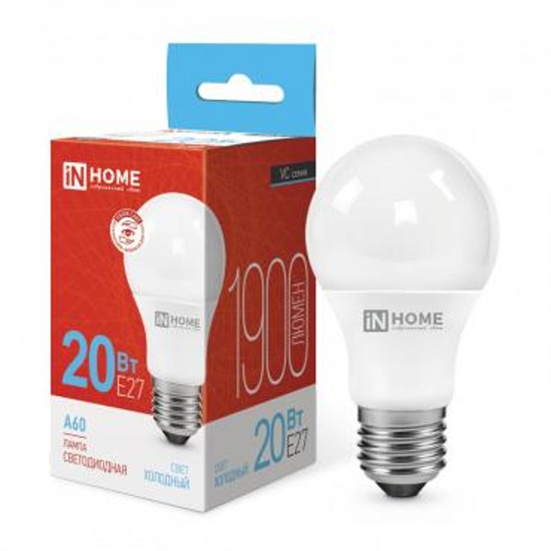 Лампа светодиодная LED-A60-VC 20Вт 230В Е27 6500К 1800Лм