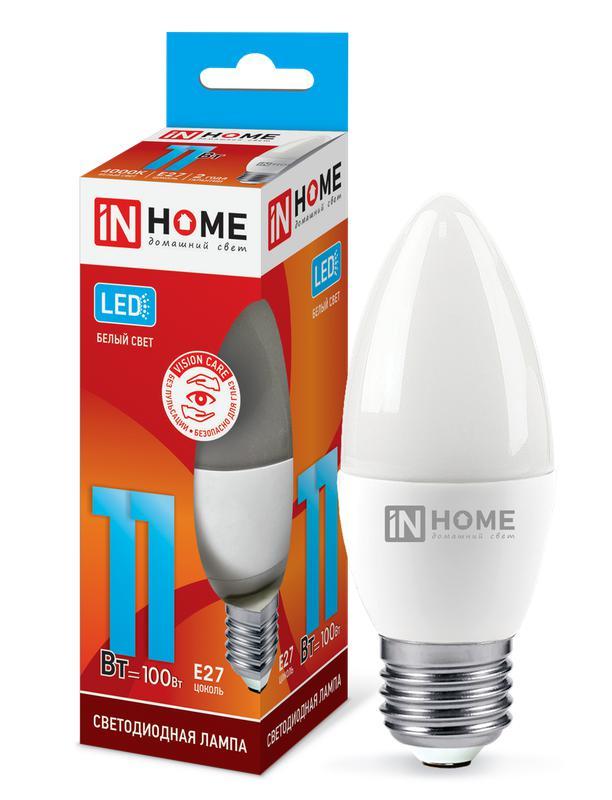 Лампа светодиодная LED-СВЕЧА-VC 11Вт 230В Е27 4000К 990Лм