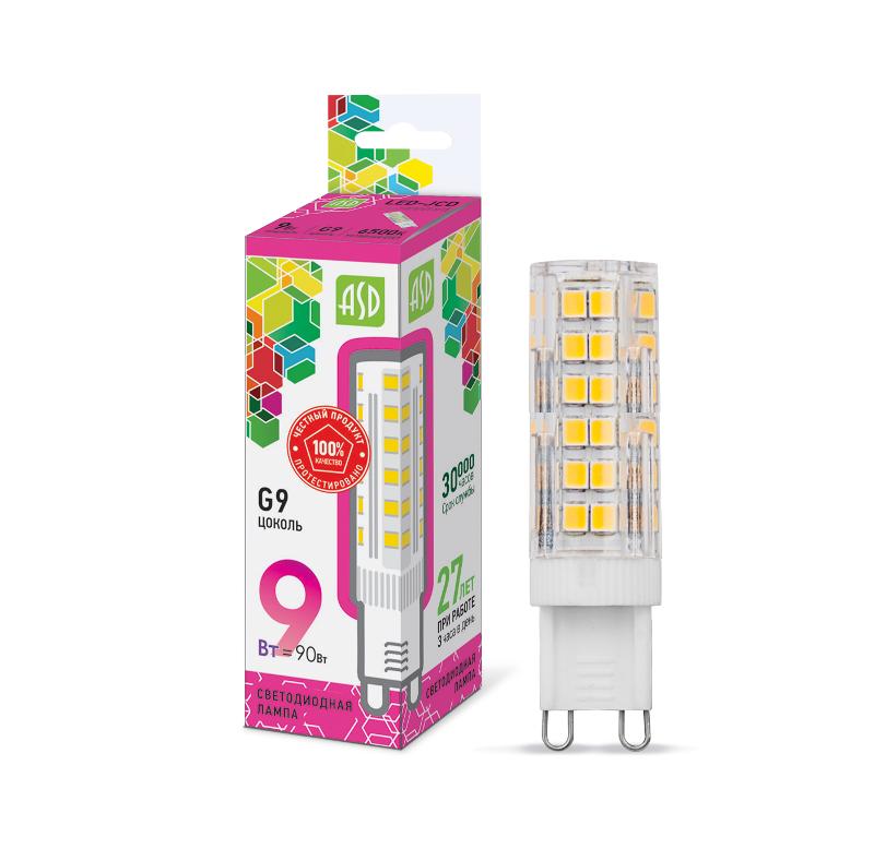 Лампа светодиодная LED-JCD-standard 9Вт 230В G9 6500К 810Лм