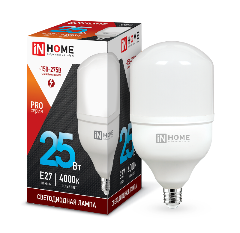 Лампа светодиодная LED-HP-PRO 25Вт 230В E27 4000К 2250Лм