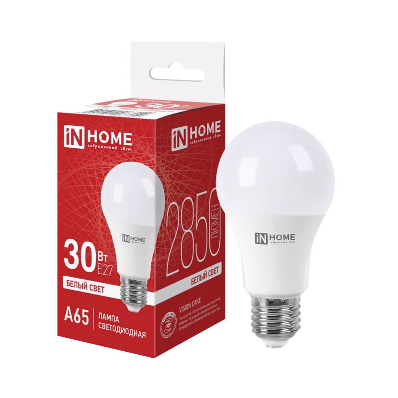 Лампа светодиодная LED-A65-VC 30Вт 230В Е27 4000К 2850Лм