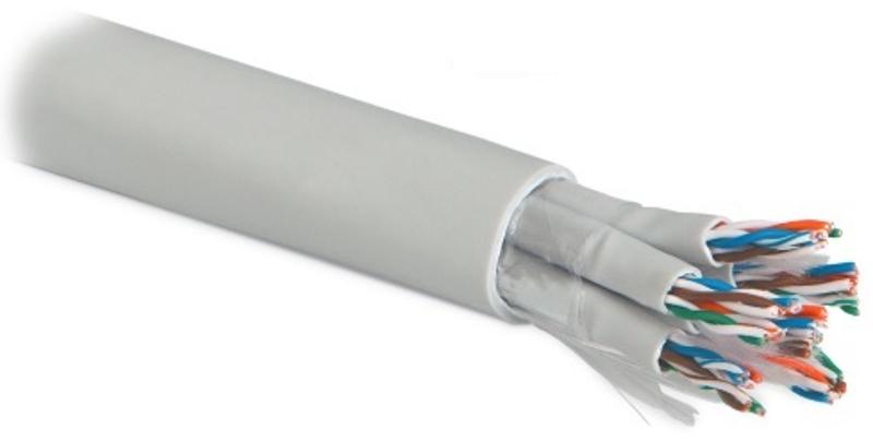 Кабель витая пара UUTP24W-C5-S24-IN-LSZH-GY (UTP24W-C5-SOLID-IN-LSZH)неэU/UTP,к5,4п(24AWG)х6,од.solid,-20°C-+60°C,сер.