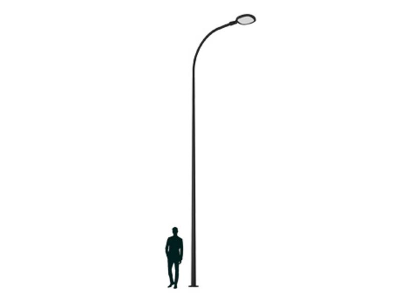 Осветительный комплекс SKYLINE LED 60W DW 827 RAL9005 K-POLE 5M (в комплекте ЗДФ)