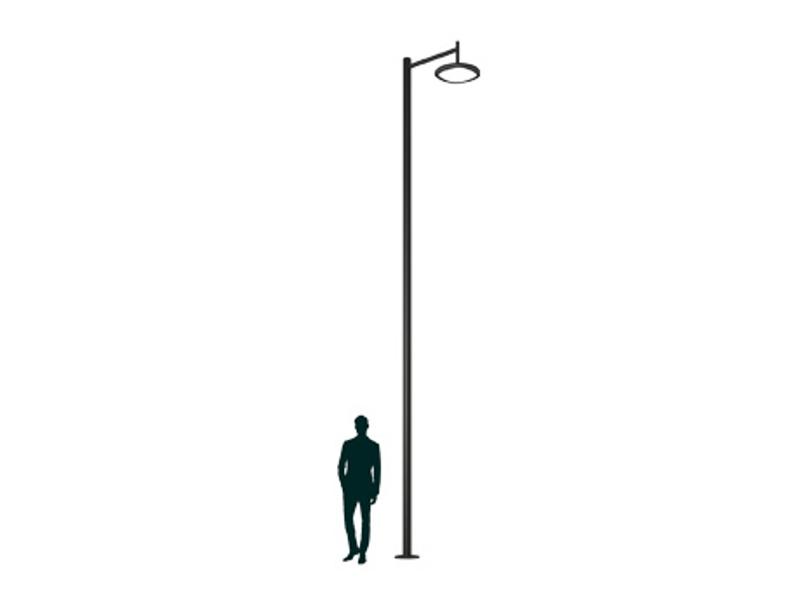 Осветительный комплекс SKYLINE LED 60W DW 827 RAL9005 S-POLE 5M D89 (в комплекте ЗДФ)