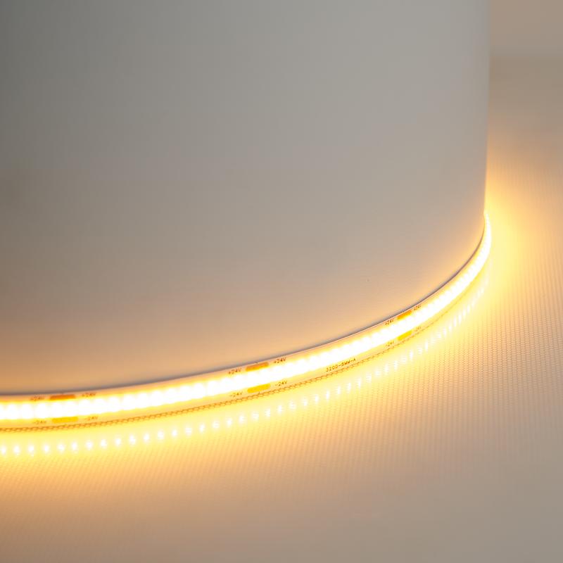 Лента светодиодная 320SMD(2110) 8Вт/м 24V 5000*8*1.8мм IP20, желтый, LS530 FERON