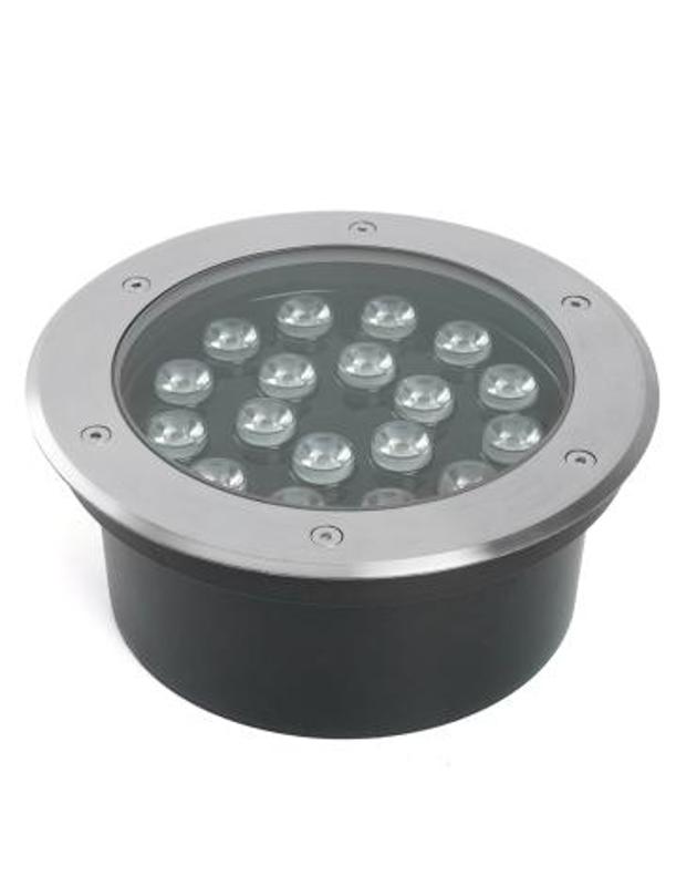 Светильник тротуарный 20W, AC/DC12V, 3000К, D200*H90mm, внутренний диаметр: 170mm, IP67, SP2804
