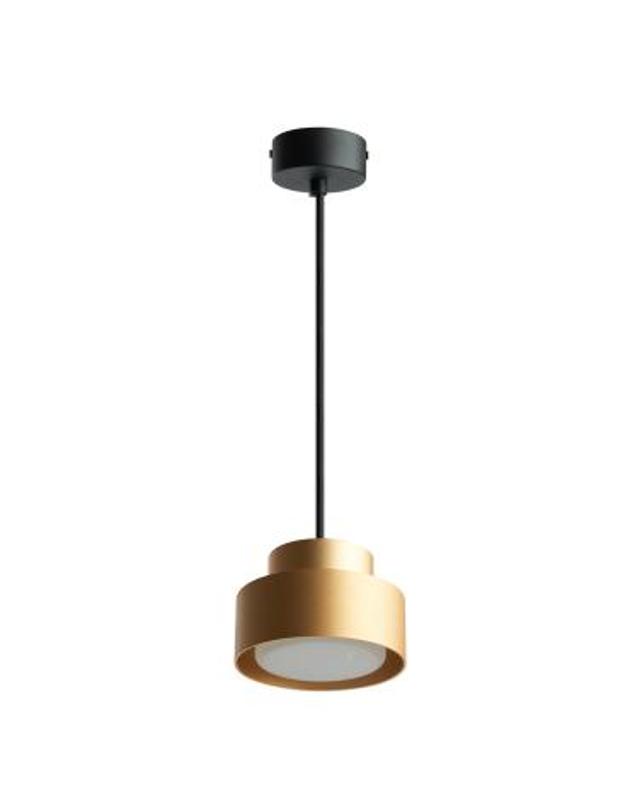 Светильник потолочный на подвесе GX53 12W 230V, золото D75*H110 HL3678