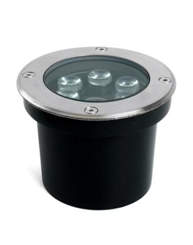 Светильник тротуарный 6W, AC/DC12-24V, 3000К, D120*H90mm, внутренний диаметр: 90mm, IP67, SP2802