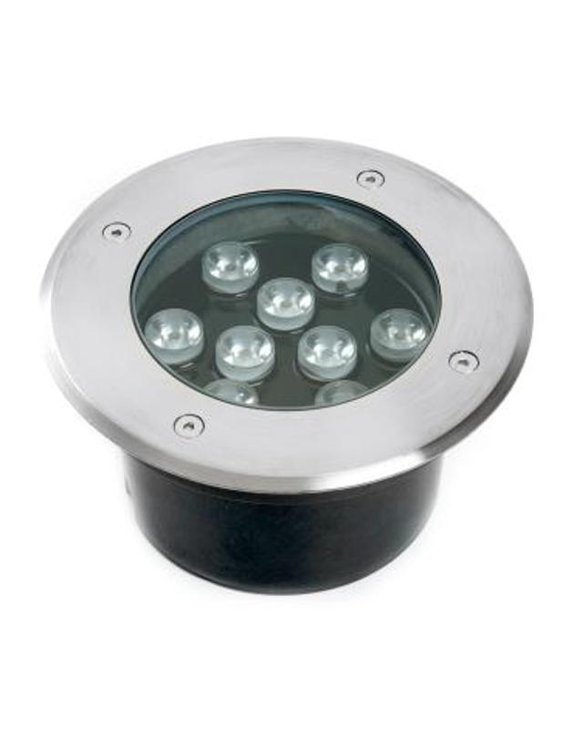 Светильник тротуарный 10W, AC/DC12V, 3000К, D160*H90mm, внутренний диаметр:110mm, IP67, SP2803