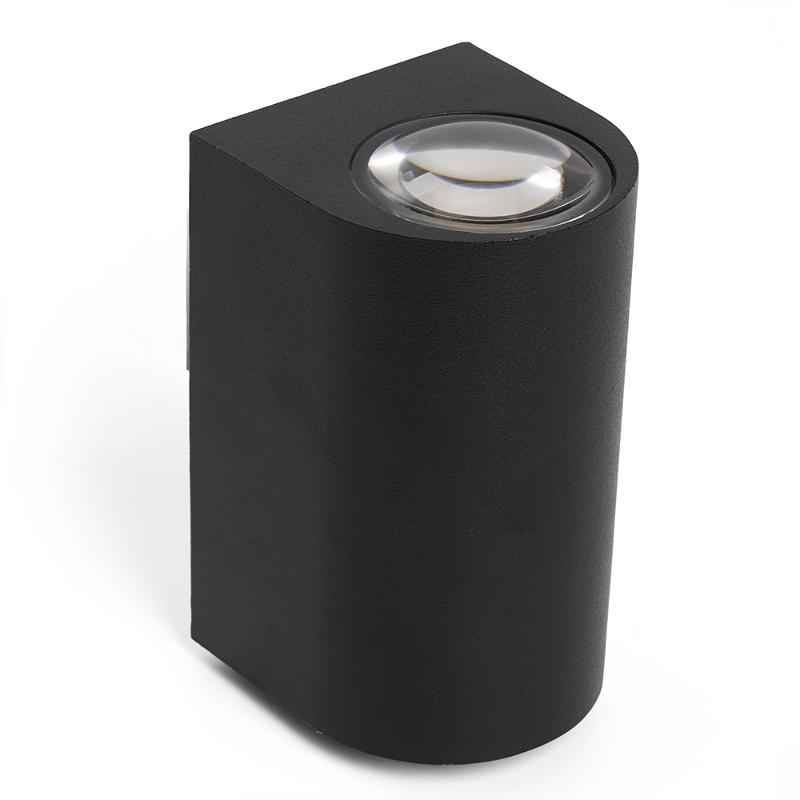 Светильник уличный светодиодный, 2*5W, 800Lm, 4000K, черный DH053