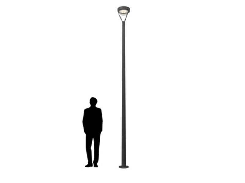 Осветительный комплекс VALLEY TOP 40W RW 830 RAL9005 POLE 4M SET (в комплекте ЗДФ)
