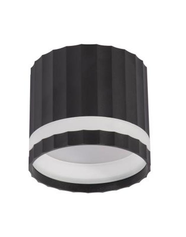 Светильник потолочный 12W, 230V, GX53, черный, HL369