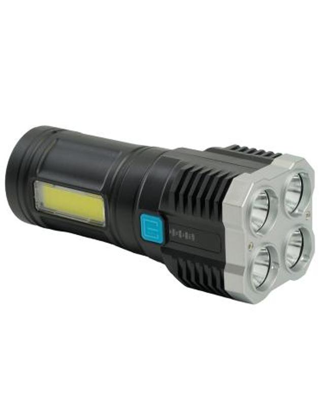 Фонарь светодиодный ручной аккумуляторный USB ZOOM, TH2409