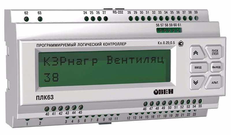Программируемый логический контроллер ПЛК63-РРРИИИ-М