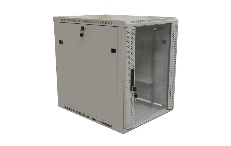 Hyperline TWB-1268-GP-RAL7035 Шкаф настенный 19-дюймовый (19"), 12U, 650x600х800мм, стеклянная дверь