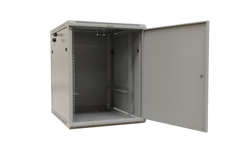 Hyperline TWB-2768-SR-RAL7035 Шкаф настенный 19-дюймовый (19"), 27U, 1304x600х800мм, металлическая