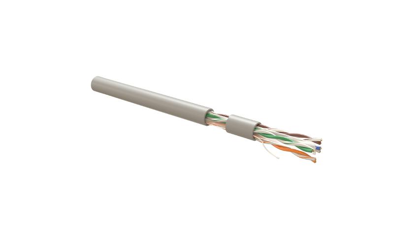 UUTP4R-C6-S23-IN-LSZH-GY-305 (305 м) Кабель витая пара,  U/­UTP, кат 6, 4 пары (23 AWG), с разделителем, LSZH, нг(А)-HF, серый