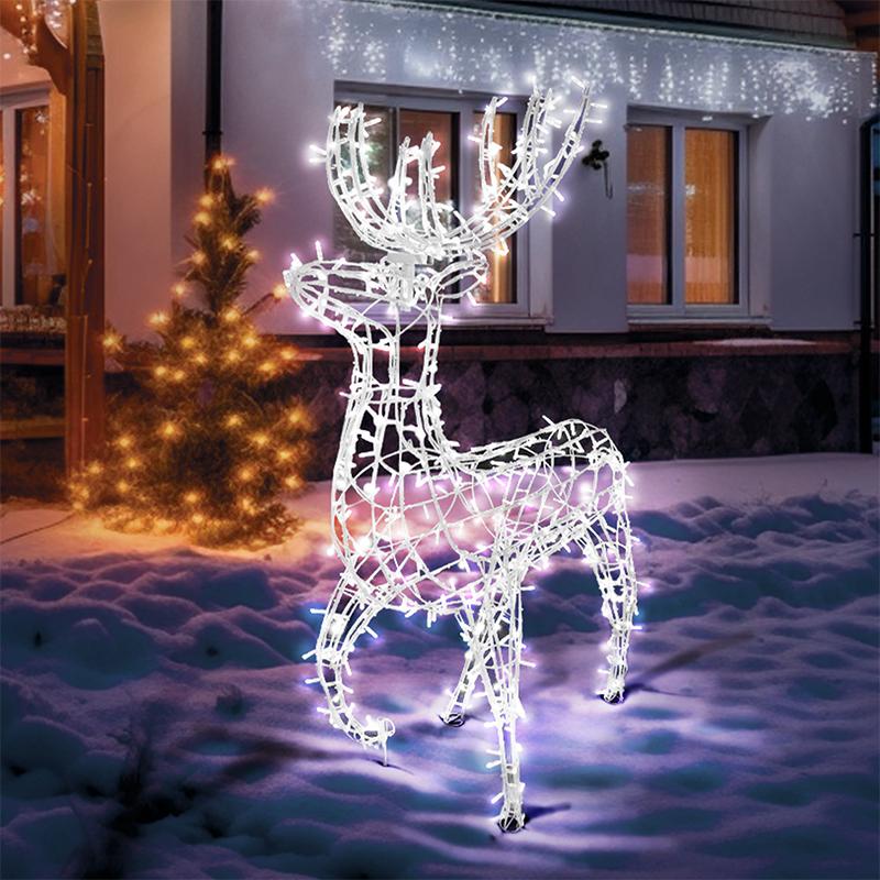 Фигура объемная Олень 115х195см, 528 LED, цвет свечения белый