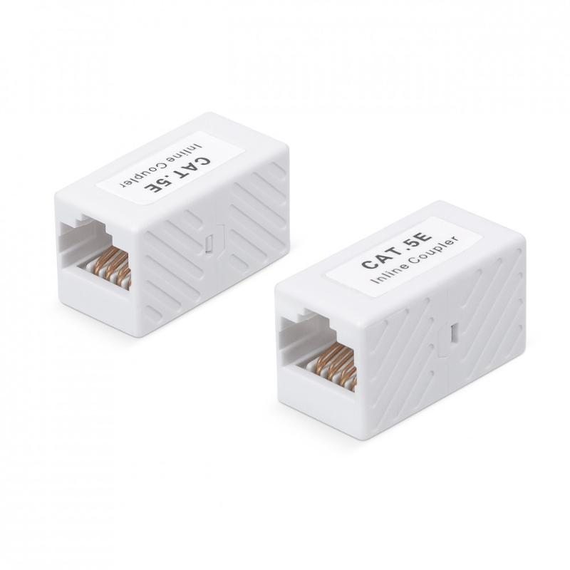 WR-CA-8p8c-C5E Проходной адаптер, RJ45-RJ45 (8p8c), кат., 5е, неэкран.,, цвет белый